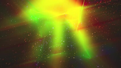 Poster - Abstract bright with lights and particles. Computer generated 3d render