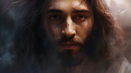 Wall Mural - Jesus Christ savior of humanity
