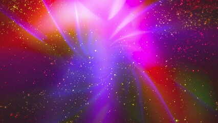 Poster - Abstract bright with lights and particles. Computer generated 3d render