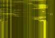 Abstract technology transmission with glich in yellow