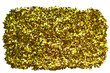 Cut out golden glitter in round shape with transparrent background,