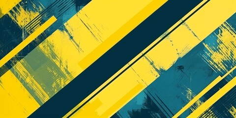 A dynamic yellow abstract background showcasing a trendy hipster graphic with bold stripes, perfect for modern aesthetics.