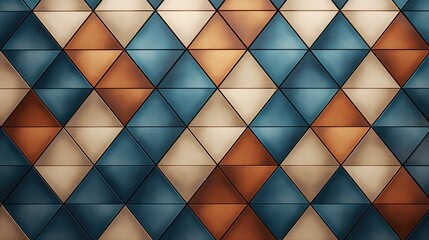 Poster - a background with rhombus shaped tiles in a diamond grid pattern