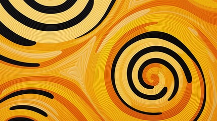 Wall Mural - a patterned background with concentric circles forming a geometric spiral