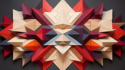 Wall Mural - irregular geometric shapes in a mesmerizing arrangement