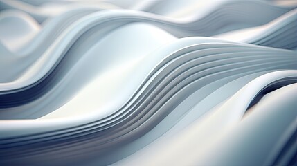 Poster - wave like formation of interlocking curves and arcs with dynamic motion blur