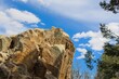 Rugged rock formation in Fain Park, Prescott, Arizona.