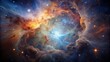 Nebula clouds in space