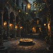 The candlelit courtyard romantic old palace 