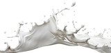 Fototapeta Łazienka - Milk Splash on transparent png