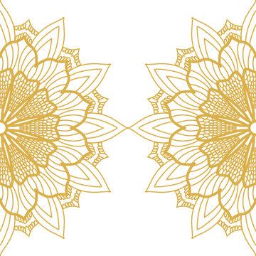 Luxury mandala background with golden arabesque pattern Arabic Islamic east style