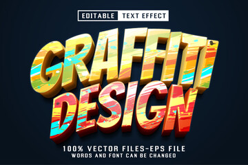 Poster - Graffiti Design Editable Text Effect