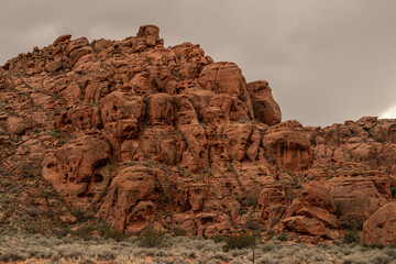 Wall Mural - Large Rock Formation Desert Utah