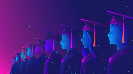 Wall Mural - Celebrate the graduation of students, diploma academic concept