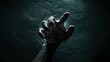 A single hand reaching out from the darkness, symbolizing a desperate plea for help or a character's descent into despair. -