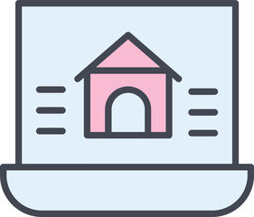 Sticker - Real Estate Vector Icon