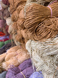Fototapeta Tulipany - paper yarn for sale at haberdashery market