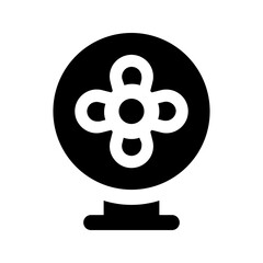 Sticker - fan glyph icon