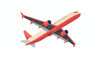 Plane icon Flat vector isolated on white background 