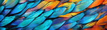 Macro View Of A Butterfly's Wing, Vibrant And Intricate.
