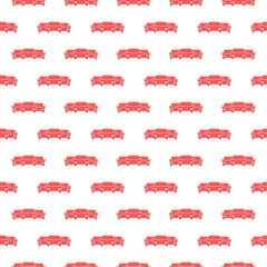 Poster - Car fleet flat icon seamless pattern