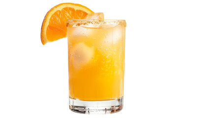 Harvey wallbanger cocktail isolated on white background