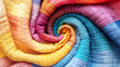 © BK_graphic - colorful swirl pattern of many quilt, 3D illustration.