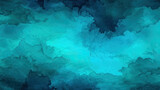 Fototapeta  - Blue abstract watercolor background for design