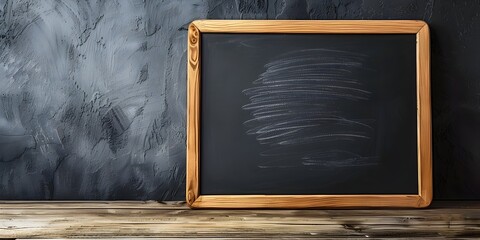 Poster - Chalkboard with Quote for Daily Motivation and Reflection in Minimalist Workspace Setting