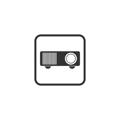 Sticker - Projector icon isolated on transparent background