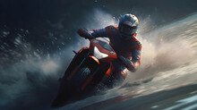 Graphic Design Of A Motorcycle Racing Game