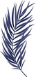 Tropic Leaf Palm Blue