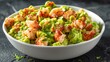 Guacamole topped with succulent lobster chunks, a luxurious treat.