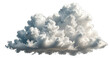cloud isolated transparent background PNG ai generated