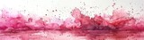 Fototapeta Dziecięca - Pink watercolor painting background for use in decorative design.