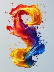 Canvas Print - colorful paint splashes