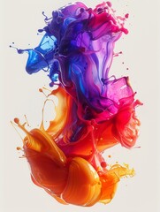 Wall Mural - colorful paint splashes