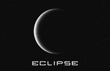 Fototapeta Kosmos - solar eclipse vector illustration.Made by dots