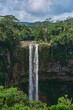Scenic Chamarel waterfall, the tallest in the Black River National Park in Mauritius island
