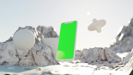 Phone Mockup Landscape Animation 01
