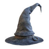 Fototapeta Przestrzenne - wizard hat isolated on white