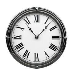 Wall Mural - wall clock isolated on white