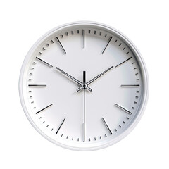 Wall Mural - wall clock isolated on white