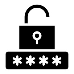Secure password icon