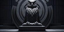 The Owl Statue Symbolizes Wisdom And Intelligence, Embodying The Essence Of Knowledge.