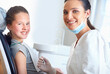 © peopleimages.com - Consulting, clinic and portrait of dentist with child for cleaning, teeth whitening and wellness. Healthcare, dentistry and woman and girl with tools for dental hygiene, oral care and medical service