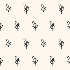 Poster - Graphic Seamless Pattern background. Monochrome Textile Fabric Swatch Template. Wrapping Paper Print. Wallpaper Minimalist Black and Beige Decor Layer. 