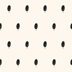 Poster - Graphic Seamless Pattern background. Monochrome Textile Fabric Swatch Template. Wrapping Paper Print. Wallpaper Minimalist Black and Beige Decor Layer. 