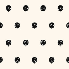 Poster - Graphic Seamless Pattern background. Monochrome Textile Fabric Swatch Template. Wrapping Paper Print. Wallpaper Minimalist Black and Beige Decor Layer. 