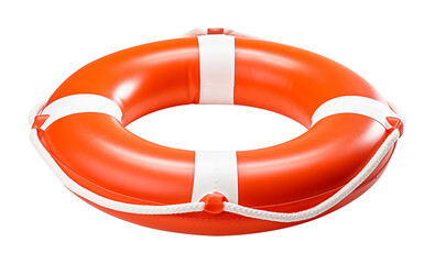 Wall Mural - Life Preserver for Beach Summer Isolated on Transparent Background
